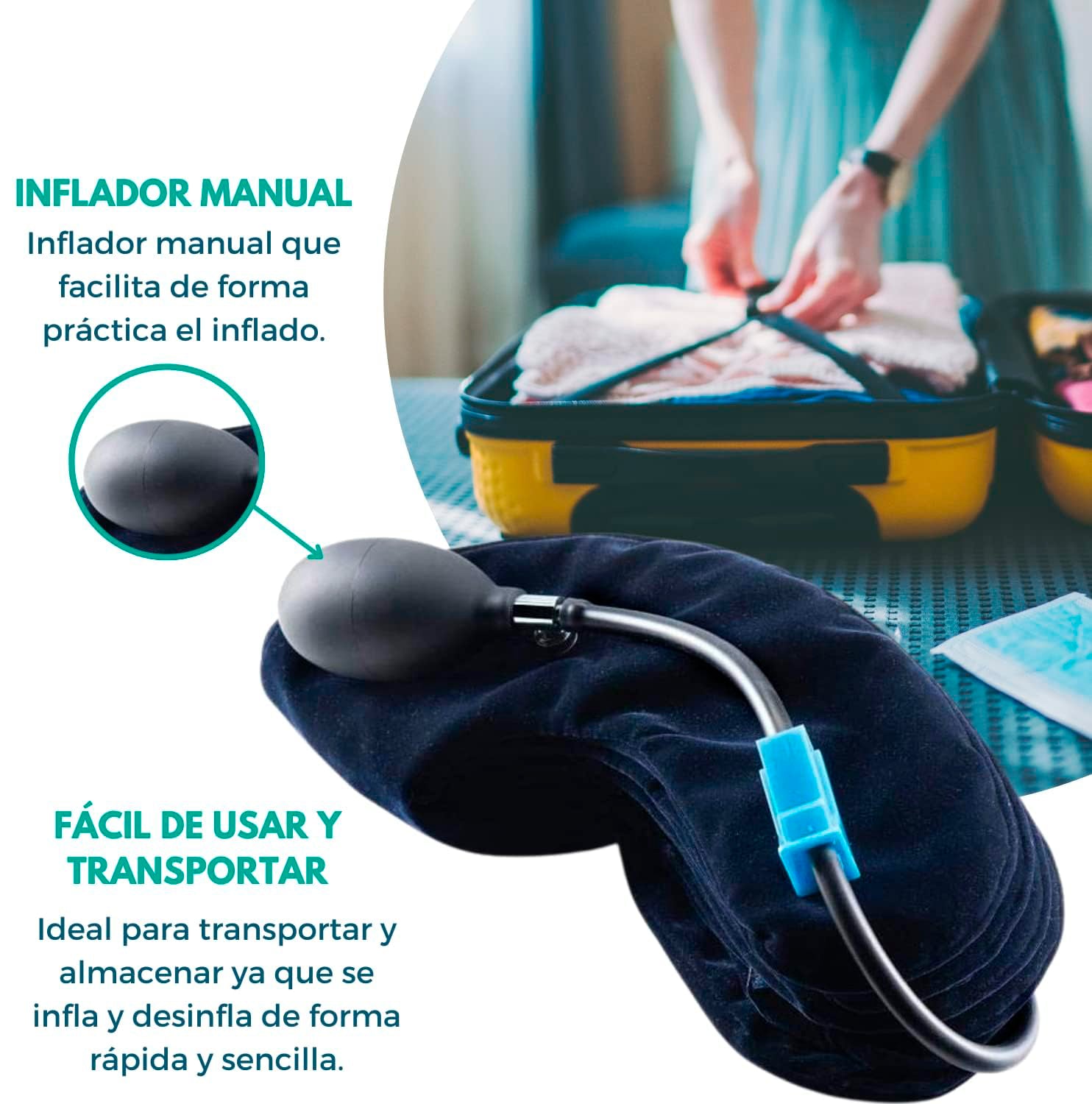 Collar cervical inflable